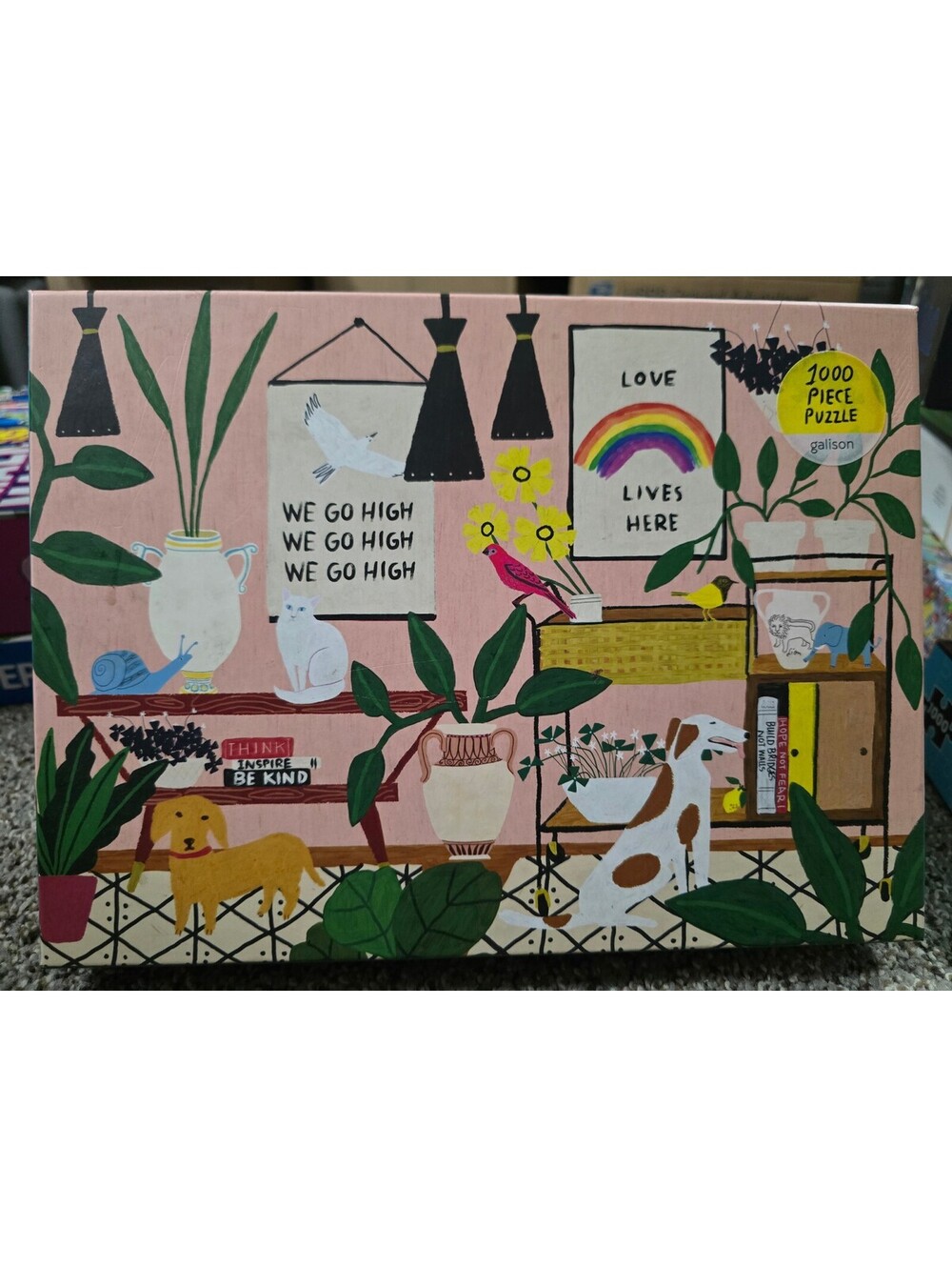 galison 1000 Piece Puzzle - Love Lives Here Design